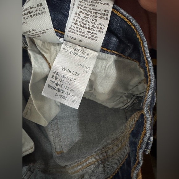 LEVI’S 541 Blue Jeans Men Size 48x29 Dark Wash Straight Leg - Picture 7 of 7